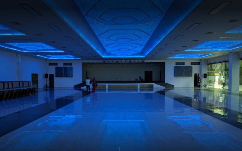 Dwaraka Palace main hall interior and seating view 2